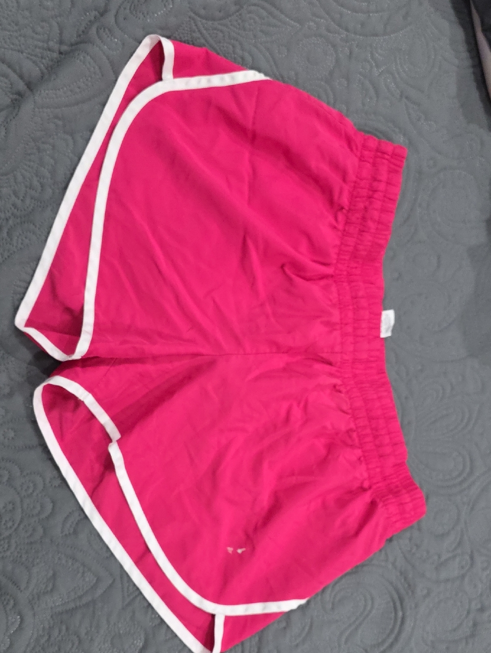Athletic Works Bright Pink Running Shorts with White Trim